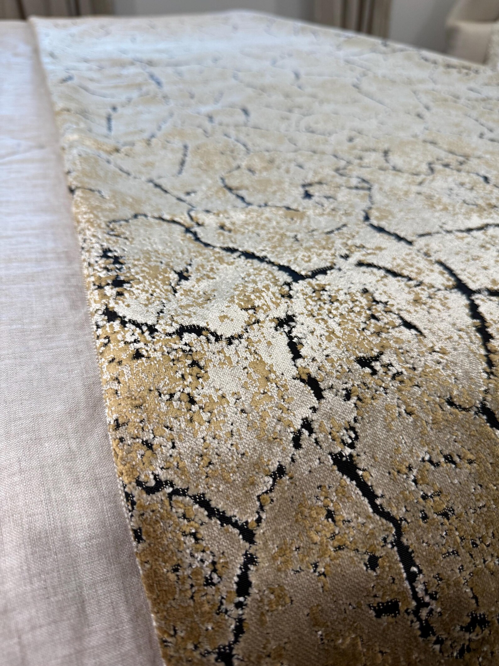 Golden Dust Bed Runner